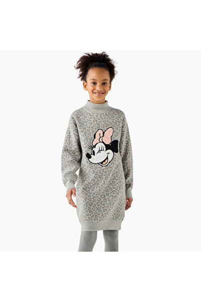 Disney Minnie Mouse Sequinned Sweat Dress and Leggings Set