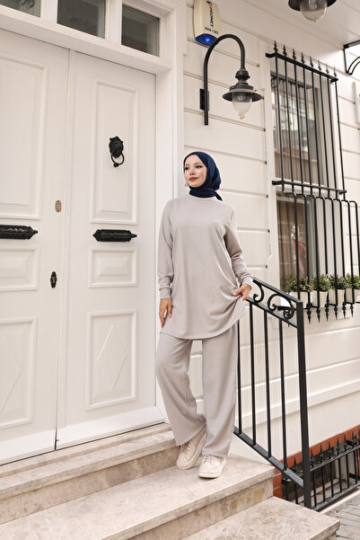 ECESSA FASHİON Πλεκτό Σετ Βασικό Πλεκτό Σετ Δύο Τεμαχίων