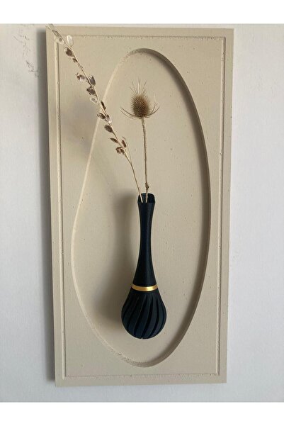 Aslan İskandinav tarzı 3 boyutlu duvar vazolu tablo / duvar vazolu dekoratif ...