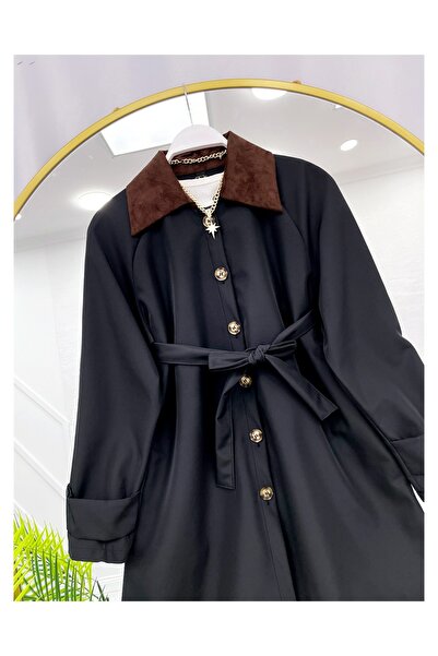YEDİLALE Suet Collar Bondiet Fabric Jacket