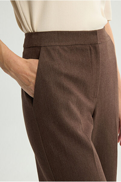 Love My Body Jean Görünümlü Geniş Paça Pantolon