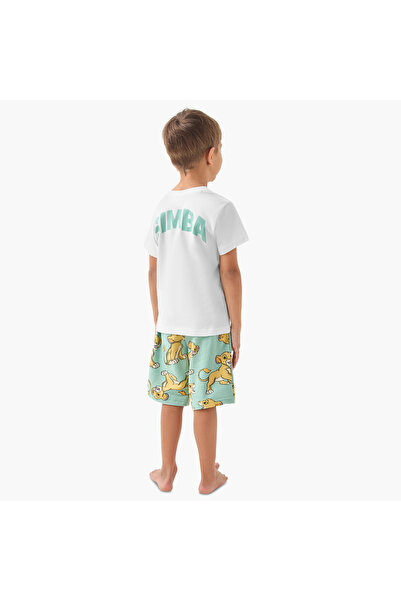 Disney The Lion King Print T-shirt and Shorts Set