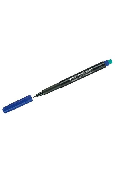Faber Castell قلم أسيتات فابر كاستل الدائم سلسلة إس أزرق 15 23 51 (عبوة من 10...