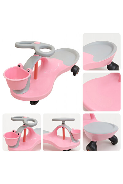 zola Gravity car Swing car, 360° steering, basket, maximum weight supported 60 Kg, pink