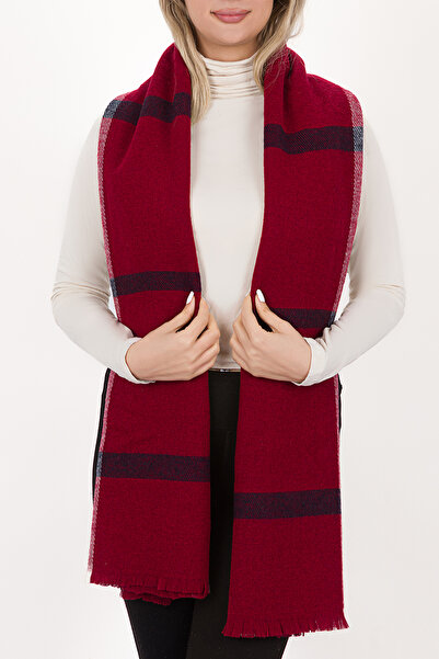 L&M LEGAS MODA Women's Plaid Pattern Cotton Woven Shawl Scarf 70*190