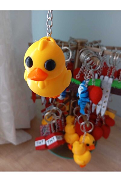 starlab3dstudios 3D Yazıcı Üretimi Hareketli Ayaklı Civciv Anahtarlık – Sevim...