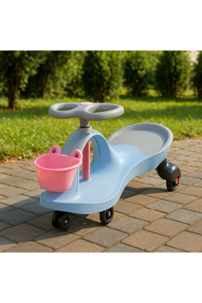 zola Gravity car Swing car, 360° steering, basket, maximum weight supported 60 Kg, blue