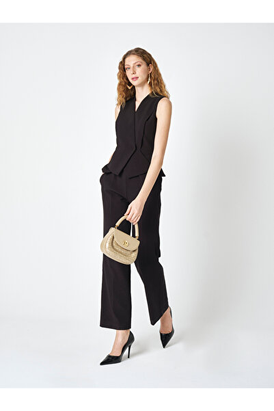 Pierre Cardin Geantă de umăr și geantă de mână pentru femei, cu curea detașabilă aurie și închidere cu blocare 05PC25Y10406