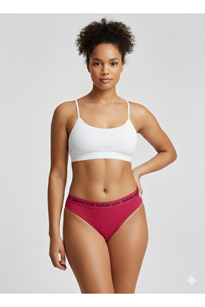 İntimate Women's Waist Elastic Detailed Fashion Style Cotton Stretchy Bikini Type 6-Piece Panties