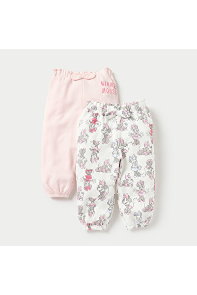Disney Minnie Mouse Print Joggers with Bow Detail - Set of 2
