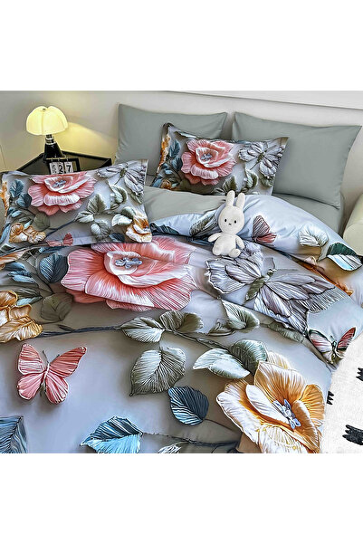 CHIRASO CHIRASO Bedding, 5D, 1 Person, ELASTIC Sheet 140x200cm, Duvet Cover 155x205cm, 2 Pillowcases