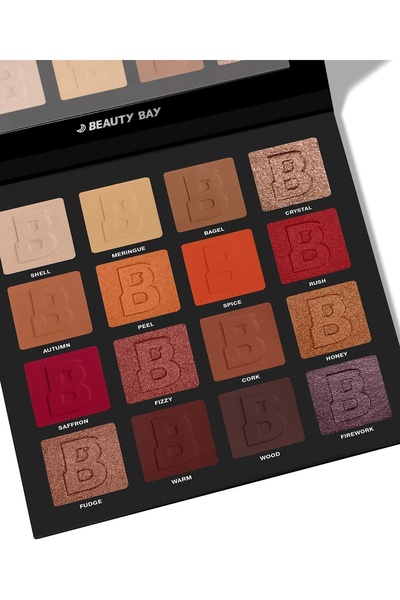 Beauty Bay Beauty Bay 16-Color Eyeshadow Palette - Fiery