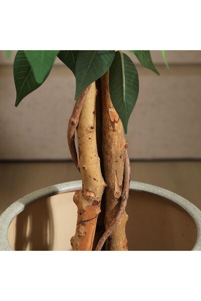 ZVEZVIA 180CM Artificial Ficus Tree: Natural Trunk, Lifelike Leaves. Ramadan decor & housewarming gift.