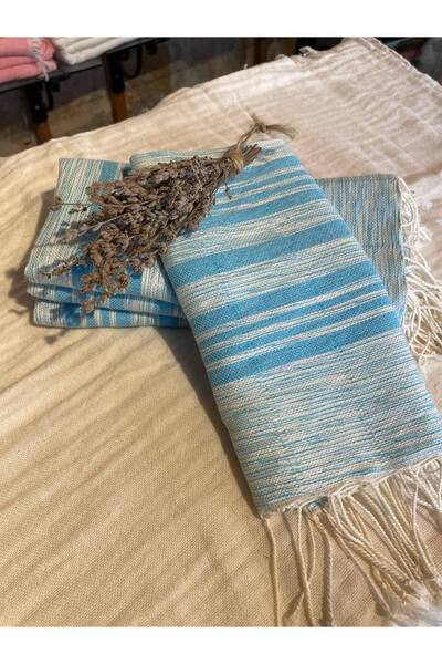 Ersperto Karatezgah Hand-Woven 3-Piece 40X90 cm Hand and Face Towel Set |   K...