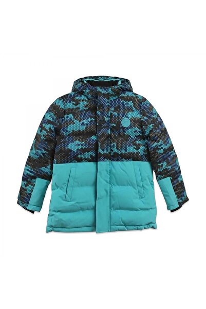 SKECHERS Sk2520047 B Puffer Jacket Turkuaz Erkek Çocuk Mont