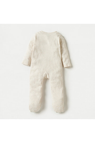 Disney Simba Applique Sleepsuit with Long Sleeves and Snap Button Closure