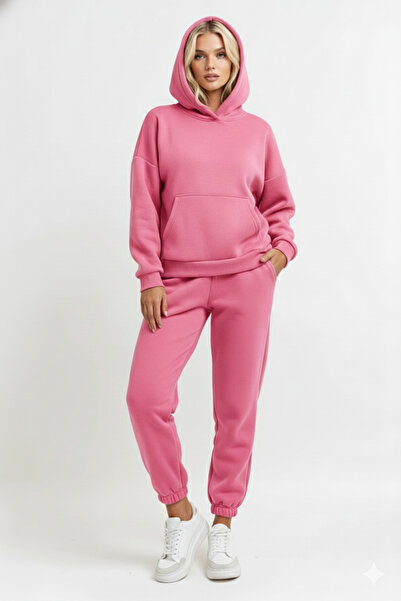 KVİNS Set de trening cu glugă pentru femei |   Hanorac lung și pantaloni jogg...