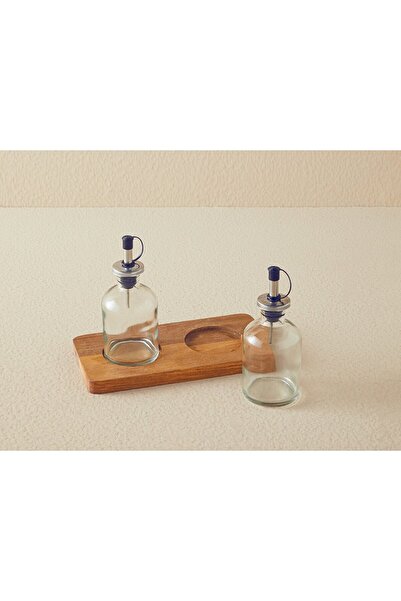 English Home 2 Pieces 150ml Oil Pot with Stand Vinegar Pot