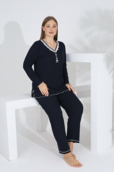 Evia Angelique Bamboo Long Sleeve Women's Pajama Set 22009