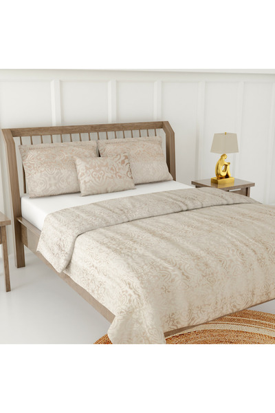 Lifestyle Jacquard Textured 4-Piece Super King Comforter Set