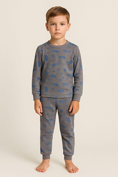 Katia&Bony Boy's Fighter Plane Patterned Pajama Set