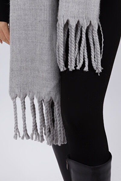 L&M LEGAS MODA Women's Plain Model 100% Cotton Woven Shawl Scarf