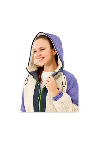 SKECHERS S232311 W Outdoor Fleece Full Zip Sherpa Lila Kadın Ceket