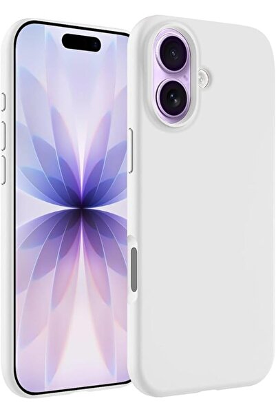 Margoun جراب حماية سيليكون سائل مصمم لجهاز iPhone 17 (أبيض، 17)