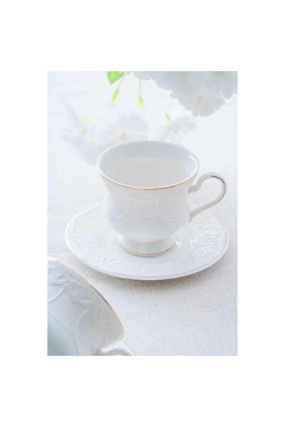 ACAR Veronica 6 Kişilik Gold Porselen Çay Fincanı Takımı - 220 ml MSFK83