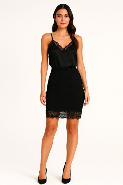 DEEP BEACH Міні-спідниця з мереживною фактурою