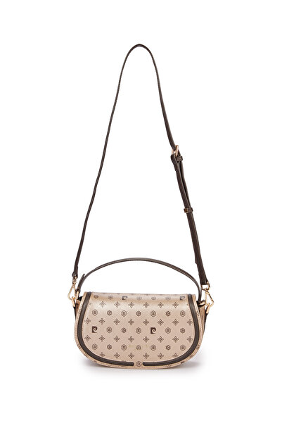 Pierre Cardin Geantă de umăr cu monogramă pentru femei, cu curea detașabilă aurie și închidere magnetică 05PC25Y10301