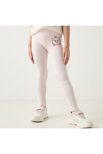 Disney Marie Print Leggings with Elasticated Waistband