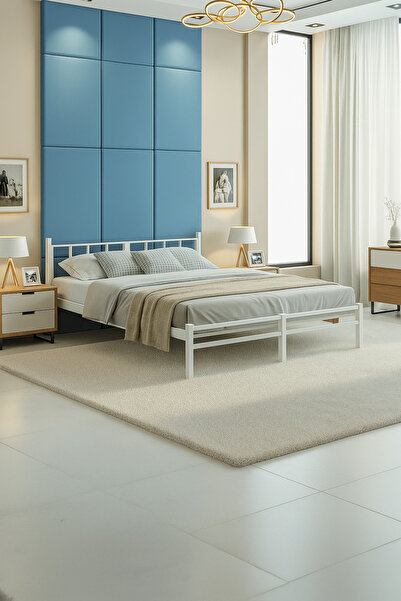 Unimet Titan Çift Kişilik Metal Karyola 160x200 - Beyaz