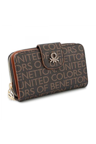 Benetton United Colors Of Bnt_1661 10X16,5X3,5 Kahverengi Unisex Cüzdan