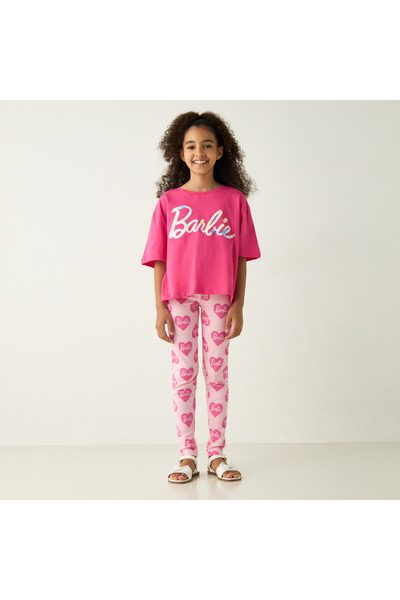 mattel Barbie Print Leggings