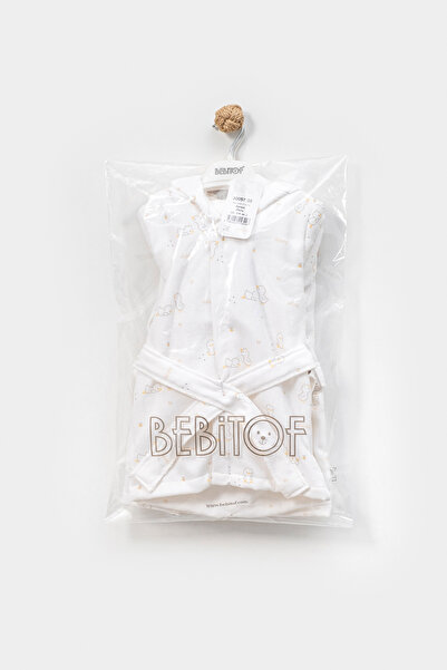 Bebitof Cute Chick Patterned 100% Cotton Bathrobe