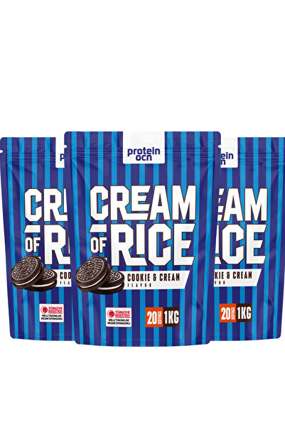 Proteinocean Cream Of Rice | Pirinç Kreması - Cookie & Cream / 1kg x 3 Adet