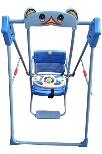 Toybox Indoor Outdoor Musical Baby Swing With Safety Seat, Blue