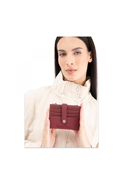 Benetton United Colors of Bnt_1657 9X11,5X2 Claret Red Unisex Wallet