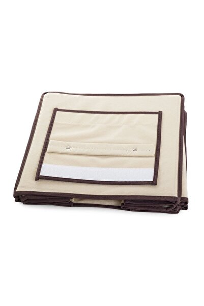 zola Τακτοποιητής ρούχων, κρεμ, με 5 διαμερίσματα, κλείσιμο με velcro, 30x30x100 cm