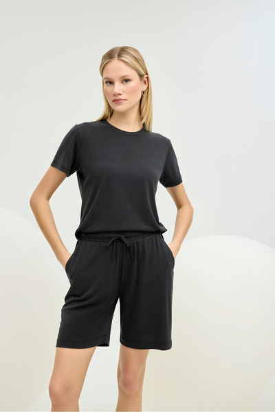 GİZZEY 21382 SET PANTALONI SCURT FEMEI