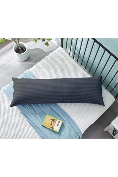Hotel Linen Klub Long Body Pillow 45 x 125 cm Dark Grey