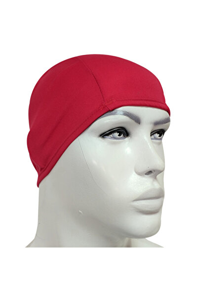 El Biz Aqua Lycra Bonnet Red