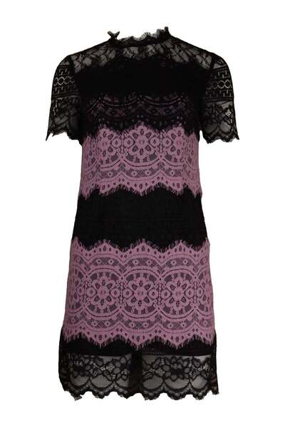 SELECTED Rochie neagră Exclu Mira - M, Negru, poliester, nailon, bumbac, celuloză