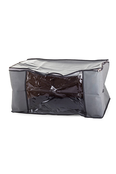 zola Storage bag, universal, grey with zipper, 60x45x30 cm