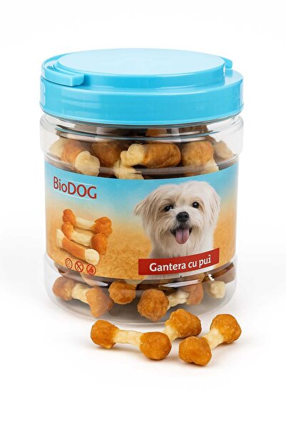 Biodog Gantera cu pui – gustare naturala pentru caini, 500 g
