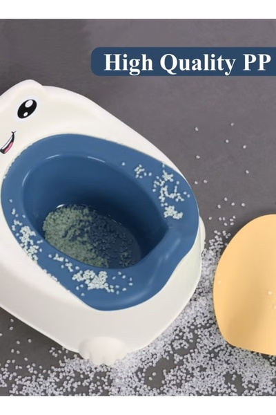 Generic Baby Potty Seat Kids Potty Chair Potty Toilet Training Toilet with Splash Guard Back Support Lid