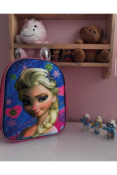Adalı Modalı Accessories Kız çocuk kabartmalı elsa sırt çantası