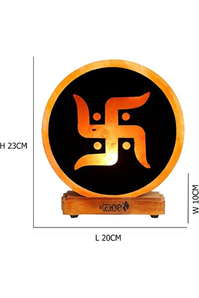 Geohoney Himalayan Salt Lamp – Traditional Symbol Design GH-CSL-043