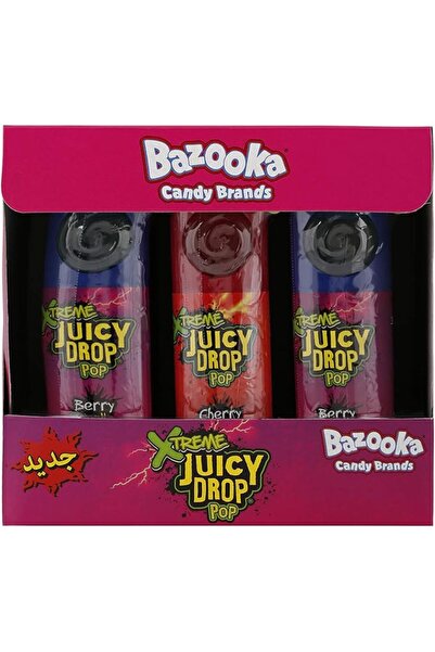 Bazooka جوسي دروب بوب إكستريم، 26 جرام - عبوة من 12 قطعة